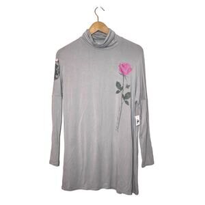 NWT DIsney Parks Gray 1/2 Sleeve T-shirt Dress Size XS